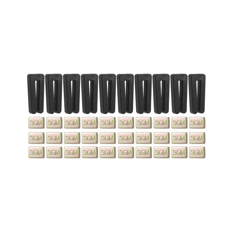 40Pcs Ceiling Fan Blade Balancing Kit,Including 10Pcs Resilient Fan Balance Clips And 30Pcs Self-Adhesive 3G Weight 6031788969597