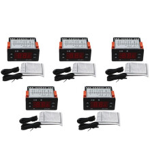 5X ETC-974 Controlador de Temperatura Digital Microcomputador Termostatos Termostato Alarme de Refrigeração 220V Sensor NTC