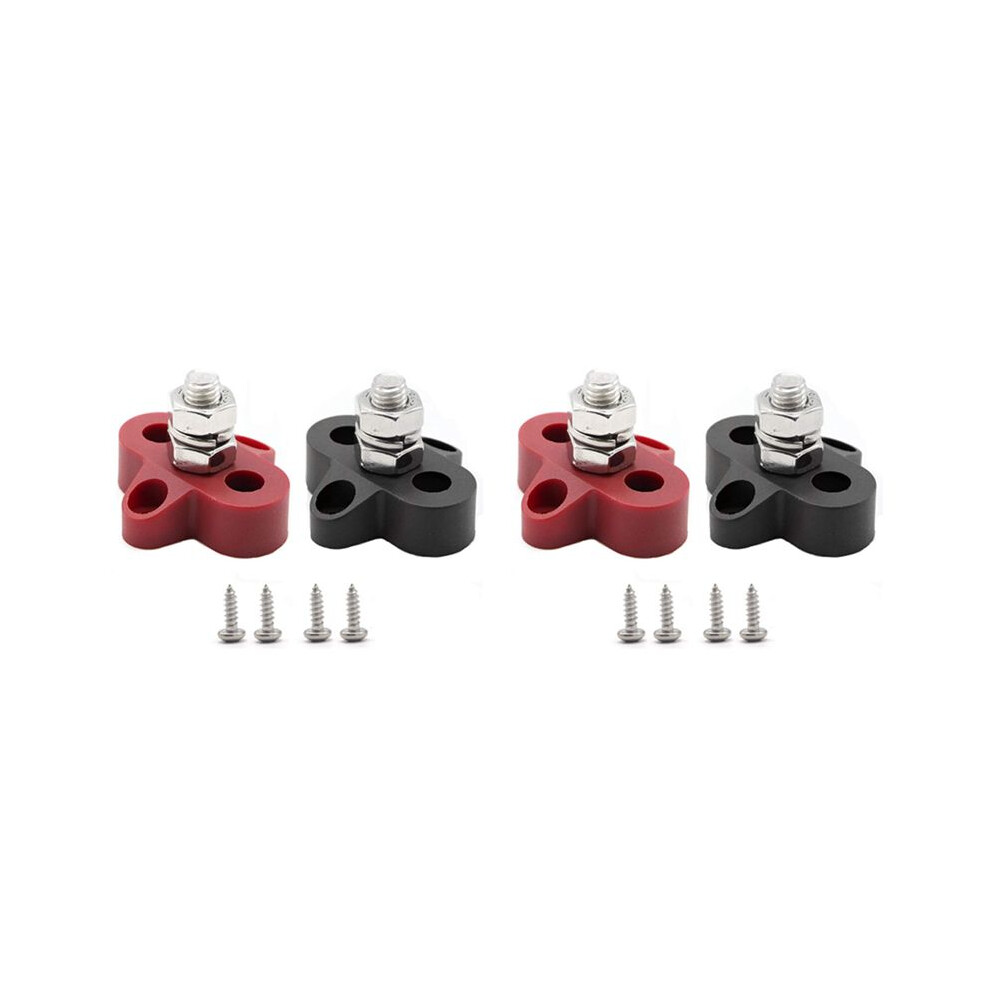 4Pcs 5/16 Inch 48V Busbar Power Terminal Block M8 Positive Negative Power Distribution Stud For Rv Ship Boat 6032665435648