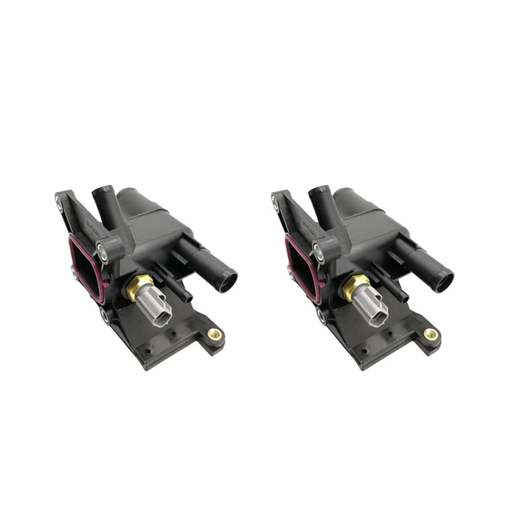 2X New Thermostat Engine Coolant Water Outlet With Sensor For 3 5 6 2006-2013 2.0L-L4 Lf941517z 6033934406949