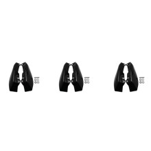 3X Motorfiets Glanzend Zwart Mid-Frame Luchtdeflector Hitteschild voor  Touring Electra Glide Street Road Glide 2009-2016
