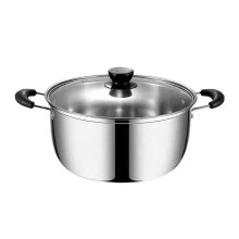 201 Stainless Steel Soup Pot Stew Pot Induction Compatible Universal Pot Steamer 18 Cm