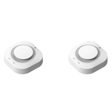 2X Tuya Wifi Rookmelder Sensor  Home Beveiliging Bescherming Brandalarm Sensor  Life APP voor Alexa  Home