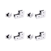 16 x SBR12UU 12mm Aluminum Linear Motion-Router Lager Fester Block, Silber