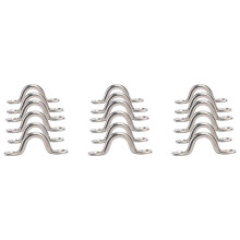Pack of 18 Stainless Steel Bimini Boat Top PAD EYE , Eye Straps, Tie Down, Kayak Deck Loops, Tie Down Anchor Point