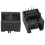 60Pcs RJ45 8P8C Computer Internet Network PCB Jack Socket Black 3