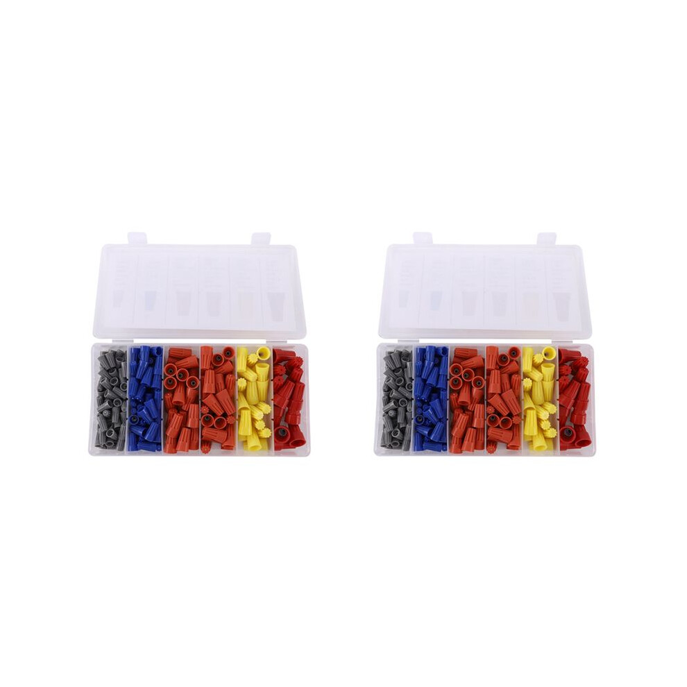 360Pcs Electrical Wire Connectors Screw Terminals, Easy Twist Connector Kit With Spring Insterted Wire Nuts Cap 6032964336325