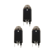 3Pc Black Guitar Endpin Jack 6.35 Ingresso per Qualsiasi Chitarra Eq Pickup Uscita Parti E Accessori per Chitarra