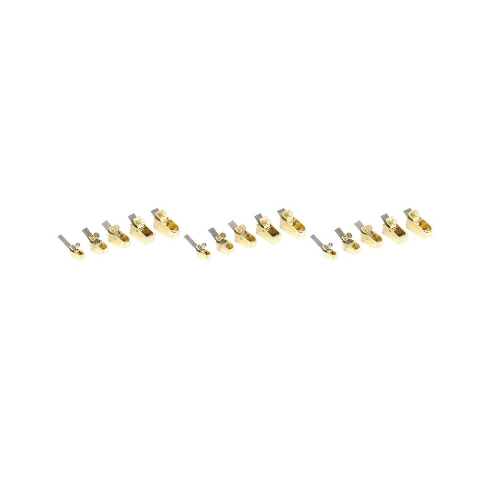 15 Piece Woodworking Plane Cutter Set Curved Sole Metal Copper Luthier Tool Violin Viola Cello Wooden Instrument 6033179200166