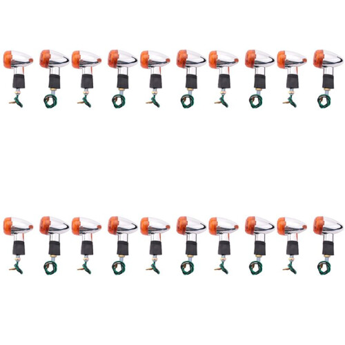Motorcycle Turn Signals Bullet-Front Rear Lights for     Custom  Bobber Chopper (20Pcs)
