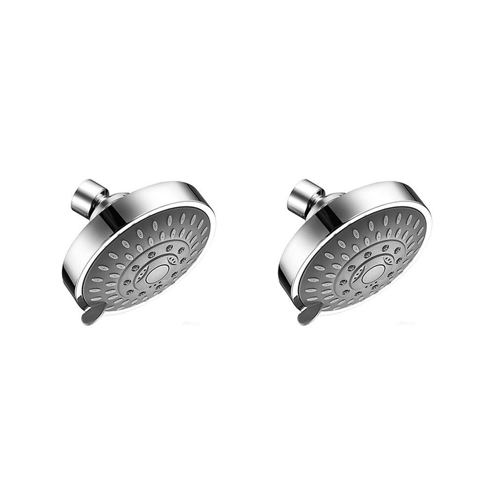 2X Shower High Pressure 5 Settings Showerhead With Adjustable Swivel Joint 4712320717464