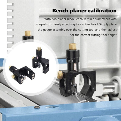8X Adjustable Planer Blade Cutter Calibrator Setting Jig Gauge Woodworking Tool 2