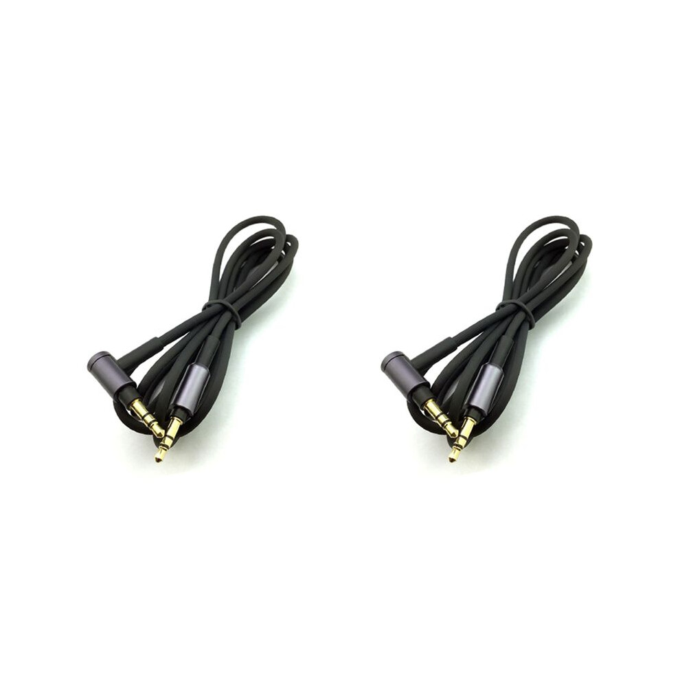 2X For Wh-1000 Xm2 Xm3 Xm4 H900n H800 Headphone 3.5Mm Audio Cable, 1.5M/4.9Ft Long ( Without Microphone) Black 6033282256326