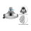 2X Shower , High Pressure 5 Settings Showerhead with Adjustable Swivel  Joint 6
