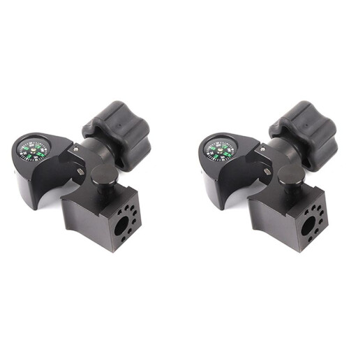 2X GPS Range Pole Cradle Bracket for Trimble Handheld Open Data Collector with Compass Quick Release Pole Clamp, A