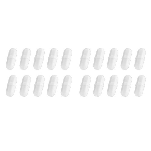 20 Peças 20 mm/0,8 Polegadas Agitador Magnético Barra de Agitação Barra de Laboratório Barra de Placa de Agitação