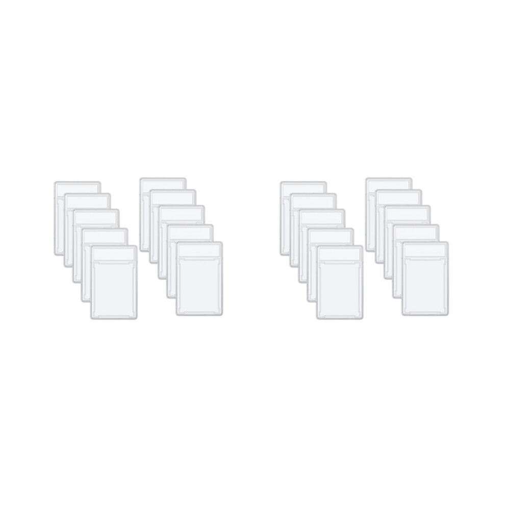 20 Pcs Trading Cards Protector Case Acrylic Clear Graded Card Holders With Label Position Hard Card Sleeves 4712320721621