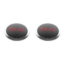 2st 133 mm Wieldop voor 500 Wielen Center Hub Caps 68078419AC 68078421AC Stofkap 51884863 Rood