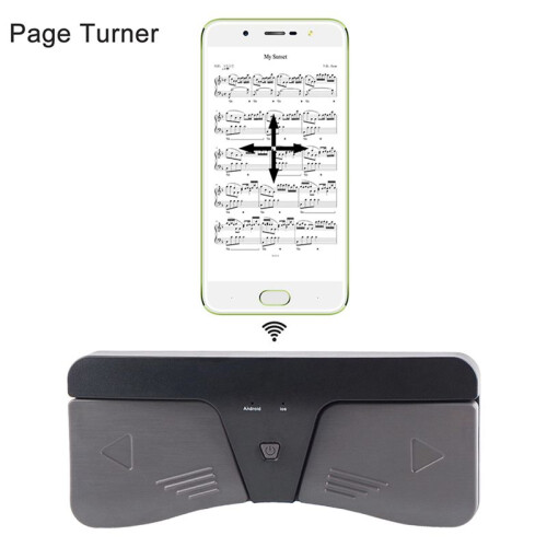 2X Wireless Page Turner Pedal  Page Turner Wireless Turning Pedal Remote Control Compatible IOS  Android 2