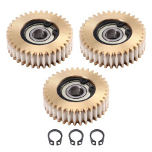 3 Engrenages de Moteur en Cuivre avec Roulement 36 Dents pour Moyeu de Roue de VéLo ÉLectrique 38 X 12 mm Engrenage de Transmission de Puissance