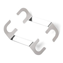 Scatola di Giunzione A Quattro Posizioni per Altoparlanti, Pezzo di Collegamento Curvo In Rame Puro, Accessori Audio DIY, Argento
