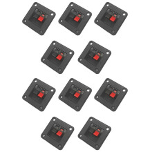 10pcs Speaker Terminal Board, Connector Plates for Audio System Enhancements and DIY Projects