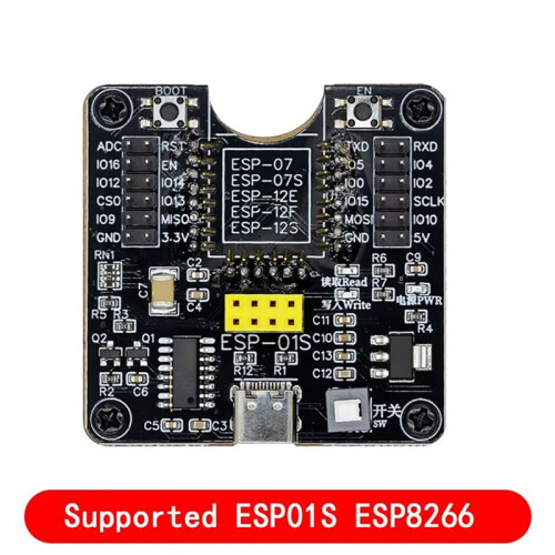 ESP8266 Utvecklingskort Testprogrammerare Socket Downloader ESP8266 Burn Debugger för ESP01S ESP8266 2