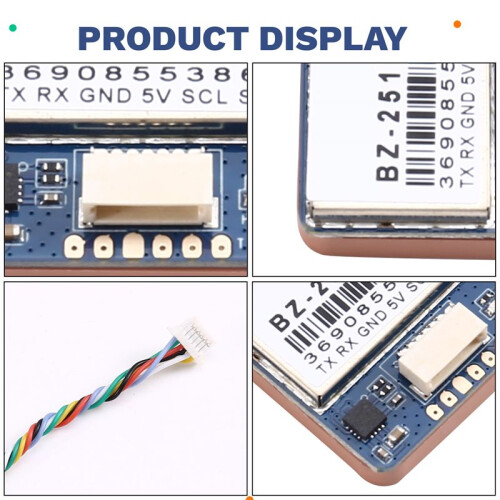 BZ-251 GPS Module with QMC5883 Compass for FPV Flight Control Fixed-Wing Out of Control Return Rescue Drone Parts 1