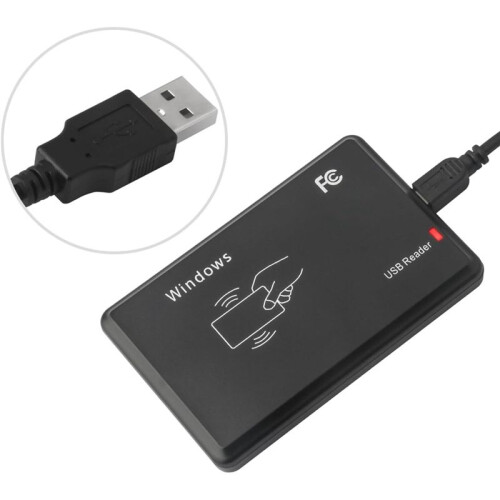 USB RFID Reader Dual Band ID+IC Contactless Sensitivity  Card Reader Support Window System and Mobile Phone 1
