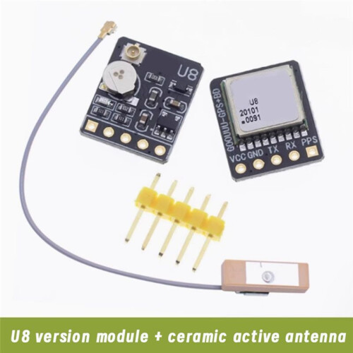 U8 GPS+BDS Dual-Mode Module+Antenna Flight Control Satellite Positioning Navigator Replacement NEO-M8N NEO-6M 1