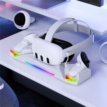 IPEGA Ladestation für Quest 3s/Quest 3/Quest 2 VR-Brille & Controller. Schnellladestation mit bunten Kontakten