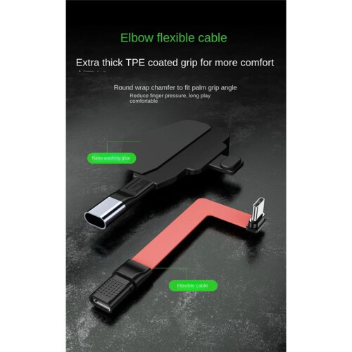 Universal Type-C Charging Connector USB-C Charging Port Converter Mobile Phone Tail Plug Extension Cable Game Converter 2