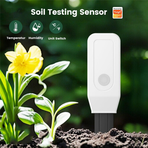 2 Stück Tuya WiFi Bodentester Sensor Bodenfeuchtesensor Temperaturmesser Feuchtigkeitssensor Gartenfeuchtigkeit 1