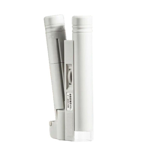 Pocket Microscope 150X Portable  Magnifier Without Scale Reading Scale Foldable Magnifying Loupe with LED Illuminate 1