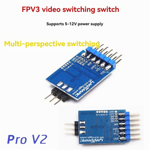 FPV 3CH Toggle Switcher Module Camera  PWM 5-12V Video Switcher Compatibel met RC Camera voor FPV Drone 1