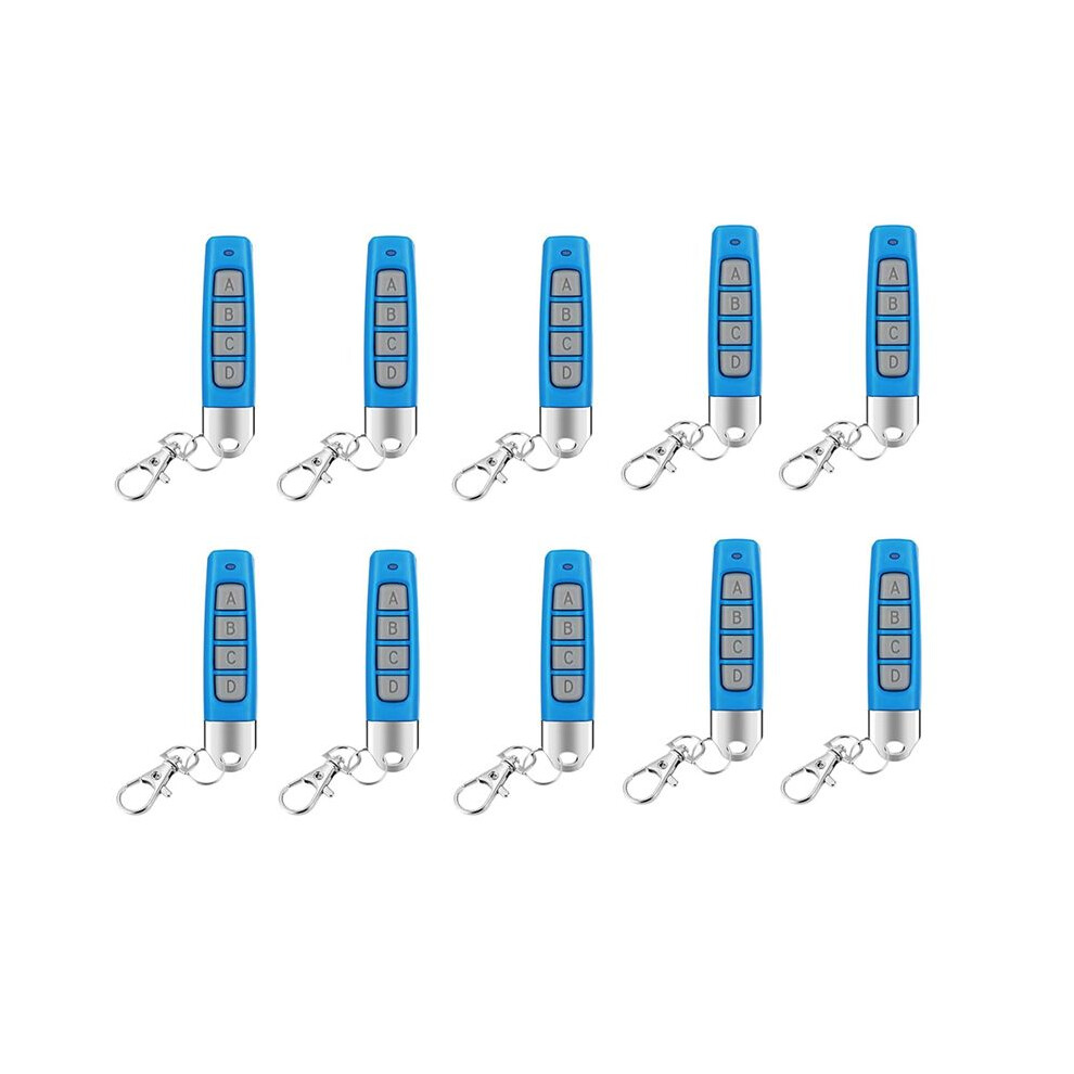 10Pcs 433Mhz Remote Control Compact Wireless Duplicator For Garage Doors Gates Systems Universal Compatibility 4712604358550
