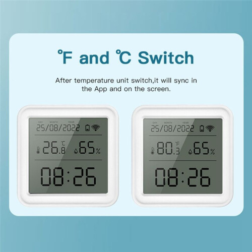 Tuya Zigbee Temperatuur Vochtigheidssensor Hygrometer Thermometer Detector  Life Afstandsbediening Ondersteuning 1