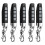 5pcs 433MHz Remote Control Compact Wireless Duplicator for Garage Doors Gates Systems Universal Compatibility Black 1