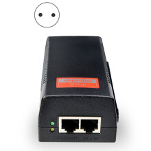 Poe Injector 48V 60W Output 100Mbps Power over Ethernet Single PoE Support IEEE 802.3at PoE Adapter EU Plug