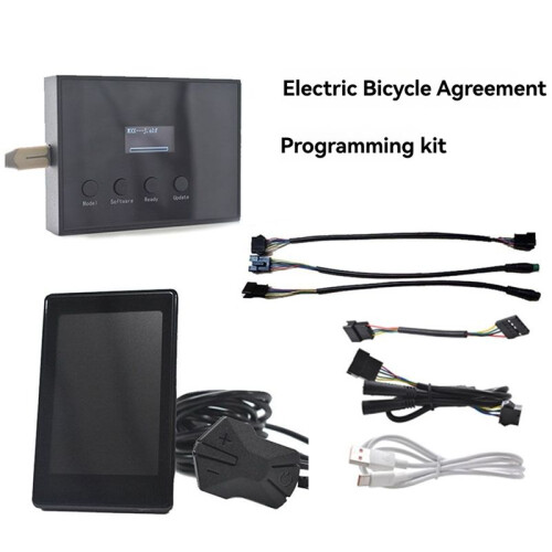 E-Bike LCD Meter Protocol Writer Identifier Programmer Kit for E-Scooter 24V/36V/48V/60V Supports NO.2/J/5S/KDS 5PIN 2