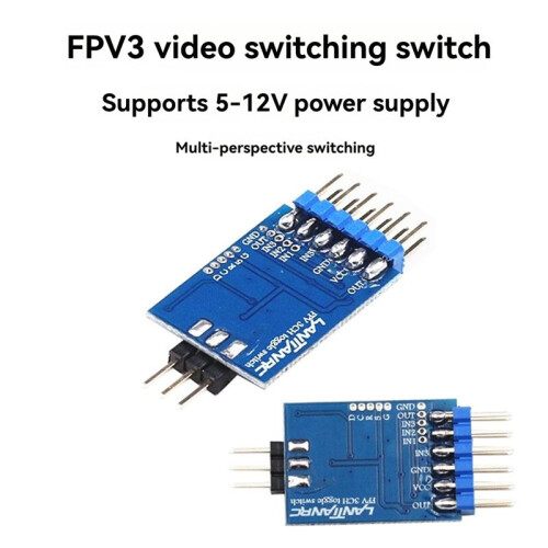 FPV 3CH Toggle Switcher Module Camera  PWM 5-12V Video Switcher Compatibel met RC Camera voor FPV Drone 2