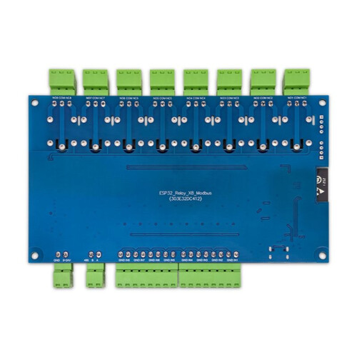 ESP32 RS485 Modbus 8 Channel Relay Module 9-24V TYPE-C with WIFI  Support Modbus 2