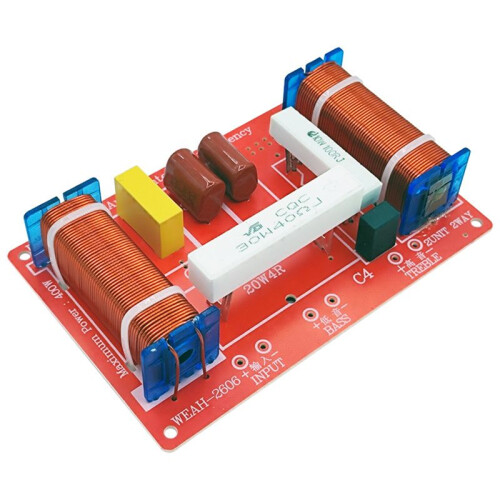400W High Power Speaker Crossover Module - Dual-Way Treble Base Filter Frequency Divider for DIY Home Audio Systems