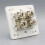4 Sockets CAT6A RJ45 Faceplate LAN Network Outlet Jack Shielded Ethernet Wall Panel Board 86x86mm Network Installation 2