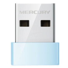 Mercury Tarjeta de Red Inalámbrica Conectar y Usar Drive-Free N150, Adaptador WiFi USB 2.0 de 150 Mbps, 802.11N, 2,4 GHz