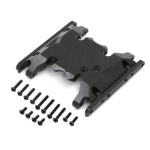 Aluminiumlegierungs-Chassis-Getriebemontage-Getriebehalter für 1/10 RC-Auto Axial SCX10 II 90046 AXI90075 Schwarz