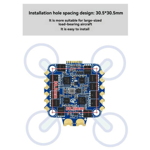 SEQURE Blueson A2 128KHz 4IN1 Electronic Speed Controller for FPV Drones Racing & Freestyle 6S 65A AM32 2