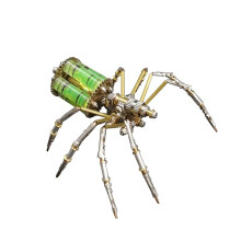 Kit de Modelo de Araña Mecánica de Metal para Armar, Rompecabezas 3D, Ensamblaje de Insectos Mecánicos, Rompecabezas de Metal Hechos A Mano, C