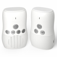 Babyphone Sans Fil 2,4 GHz, Petit Moniteur Audio pour Bébé, Fonction Audio Bidirectionnelle, Interphone, Batterie Rechargeable, Prise UE.