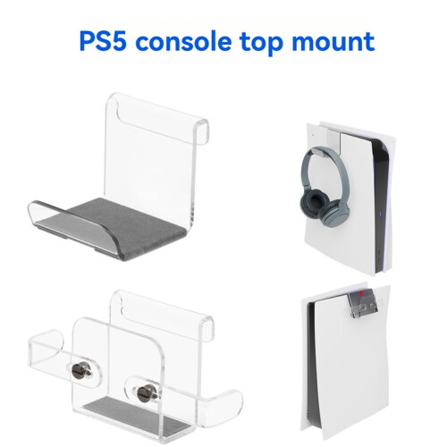Support de Manette de Jeu pour Console pour  pour PS5  5, Support de Casque pour Console de Jeu pour PS5. 2